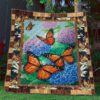Monarch Butterflies Garden Quilt Blanket Yct8  Quilt